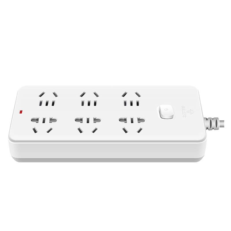 公牛（BULL）GN-B7060 插线板（ 总控开关 6位二三孔 5米）