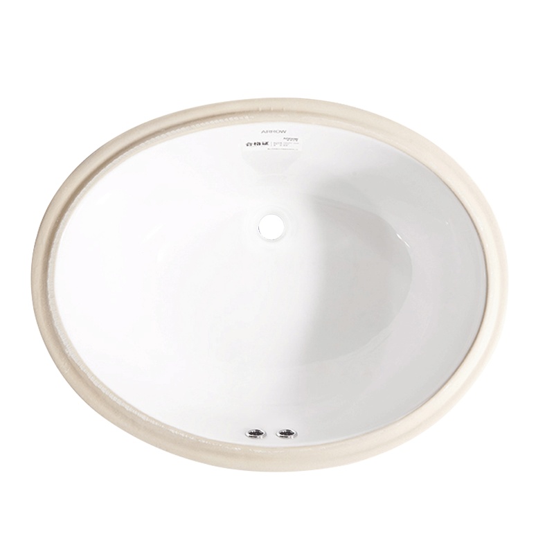 箭牌卫浴(ARROW)台下盆方形洗手盆单盆洗脸盆台盆陶瓷一体盆面盆门店同款