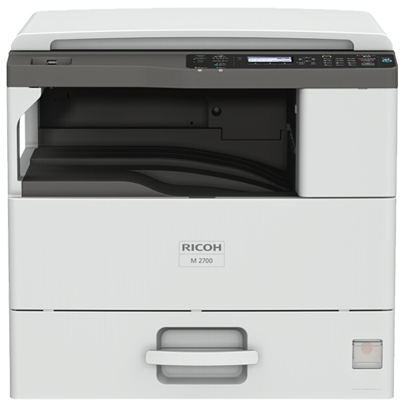 理光(RICOH) M 2700 黑白数码复合机A3自动双面打印复印扫描三合一(标配盖板+双纸盒+无线网络适配器P16型)
