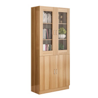 欧宝美木质文件柜简约现代玻璃书柜书架自由组合文件柜办公书柜储物柜收纳柜书橱