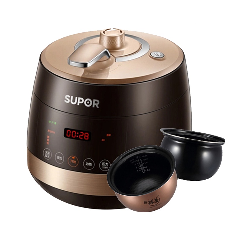 苏泊尔(SUPOR) SY-50FC01Q电压力锅 智能 高压锅 球釜 双胆 5 L预约定时 电脑版电压力煲