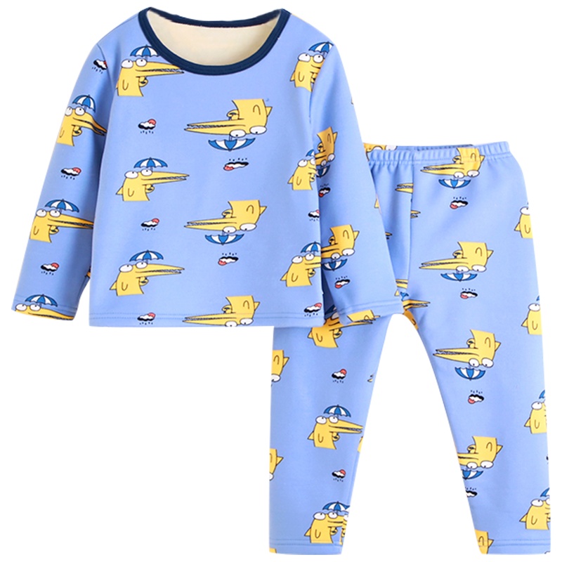 儿童加绒内衣套装宝宝加厚保暖衣服男童女童秋衣秋裤