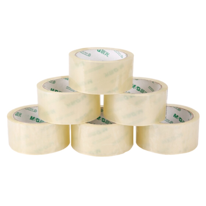 晨光(M&G)48mm*60y普透封箱打包胶带54.84m/卷 6卷装AJD97328