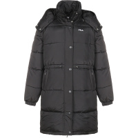 FILA 斐乐 女士 聚酯纤维中长款连帽棉服外套 687934