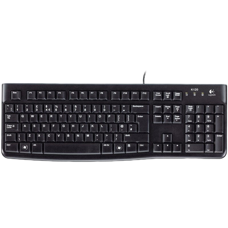 罗技 K120 有线键盘 办公键盘