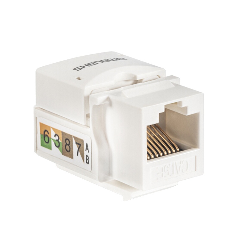 胜为 SIM-501 超五类网络信息模块 工程级镀金 CAT5E模块 超五类非屏蔽RJ45模块