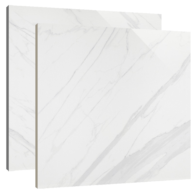 新中源陶瓷净化大理石瓷砖客厅地板砖800x800负离子简约白色地砖8830