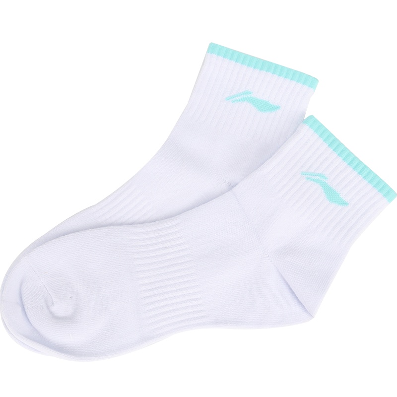 李宁透气吸汗运动中筒袜