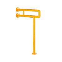 残疾人坐便器防滑扶手 起身器小便器拉手杆 ZG-6082马桶扶手(黄色)