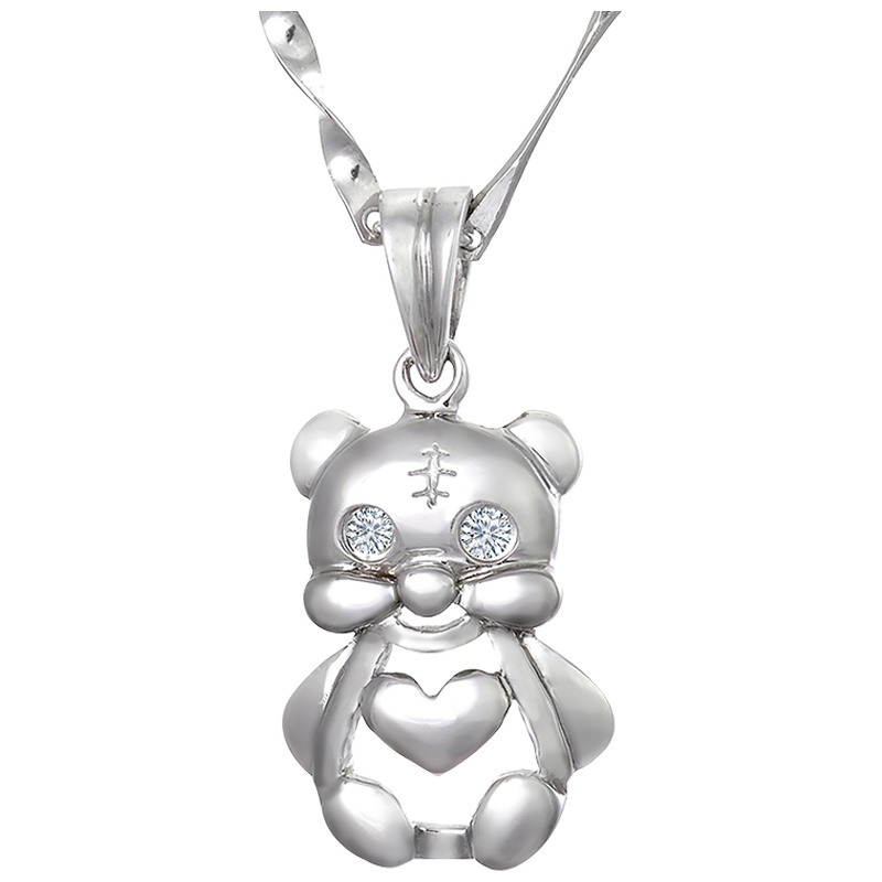 梦克拉  18k金钻石吊坠 童趣 淘气虎