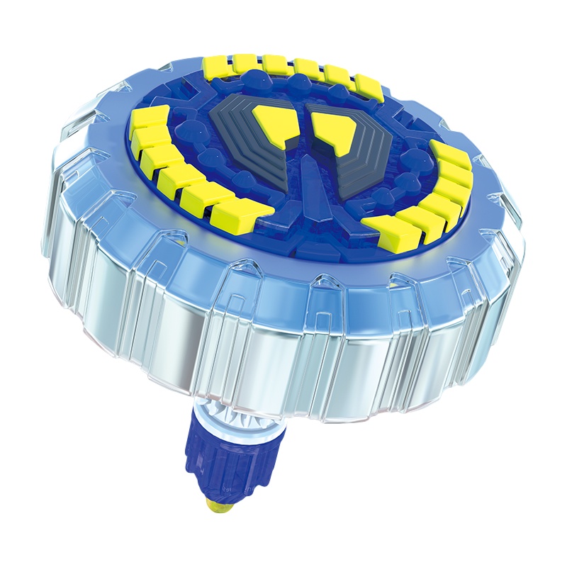 灵动创想 魔幻陀螺4四代 套装对战玩具 三发圣影六发六核聚能引擎雷影 炫灯单只陀螺无发射器－御空勇士GT0514