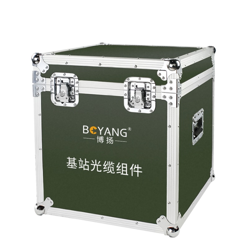 博扬 TPU单模双芯光缆1000米+mini金属航空头+航空箱+络车+2*3米航空转FC线BY-2SMX-FC1000M