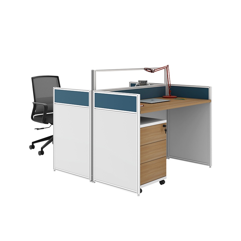 盛世之家 办公桌组合屏风工作位卡座简约现代职员办公桌椅电脑桌椅财务桌四人位员工桌 P-RFC2DS
