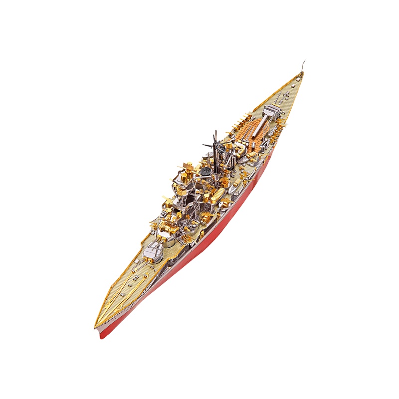 拼酷 金刚号战列舰 3D立体拼图-红银金