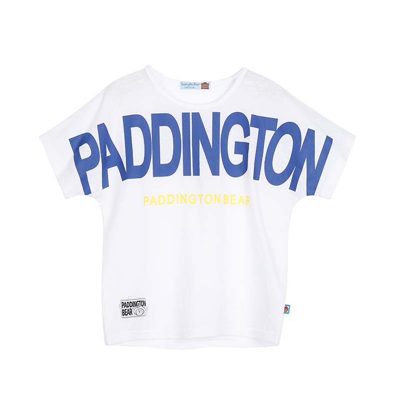 Paddington Bear帕丁顿熊童装夏季男童时尚字母潮流T恤