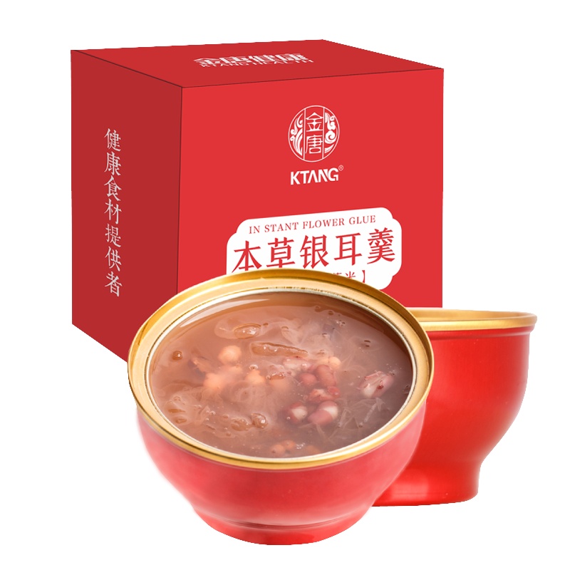 金唐 鲜炖银耳羹即食红豆薏米祛湿食品代餐饱腹免煮速食营养早餐
