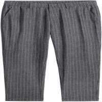 千纸鹤男装亚麻条纹休闲裤2020春夏季新款时尚舒适透气九分裤子男70377