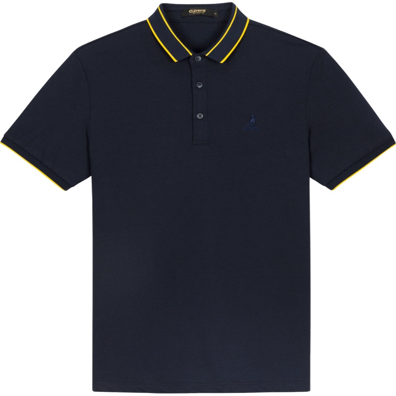 千纸鹤男装撞色POLO衫男士商务休闲短袖翻领T恤上衣2020夏季25253