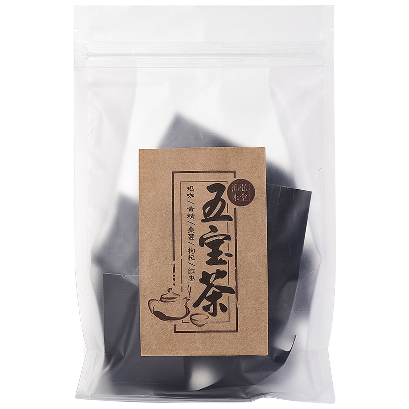 润弘永堂五宝茶150g/罐 枸杞黄精黑玛咖红枣桑葚 男人茶 五宝茶