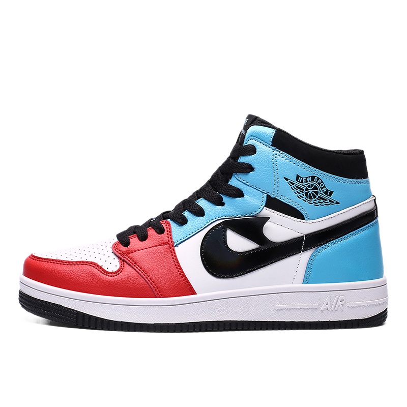 nbanao空军一号2019秋冬季新品潮流百搭男鞋高帮板鞋男倒钩学生休闲鞋情侣aj1运动鞋女鞋反光篮球鞋个性单鞋子跑步鞋