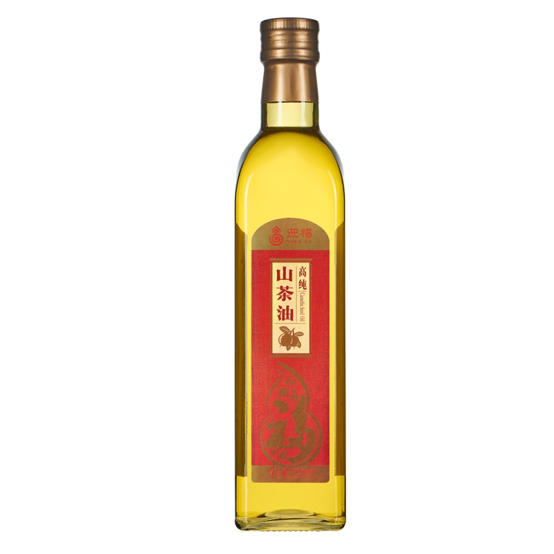 迎福高纯山茶油500ml 瓶装 食用油植物油 冷压榨茶籽油
