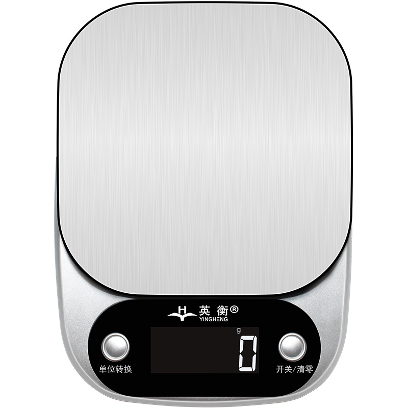 英衡【电池款/量程5kg精度0.1g】电子厨房秤烘焙精准家用秤1g高精度小秤食物称重克称小型秤蛋糕秤茶叶秤克重秤
