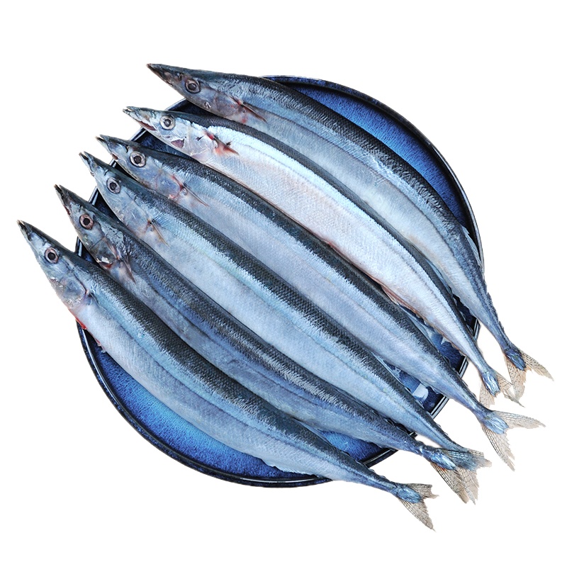 纯色本味 冷冻俄罗斯秋刀鱼 烧烤食材净重1kg(7-10条)红烧 进口生鲜 海鲜水产