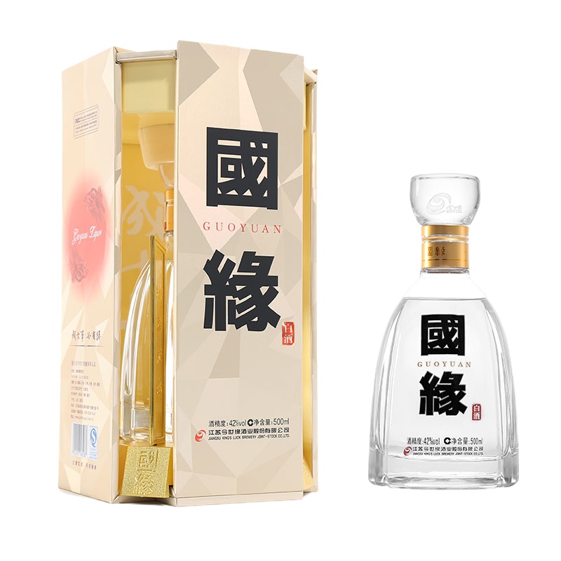 国缘四开 42度 白酒500ml单瓶