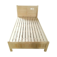 卡里鳄床1米2卧室床木休息床午休床含床垫KLE—KS713