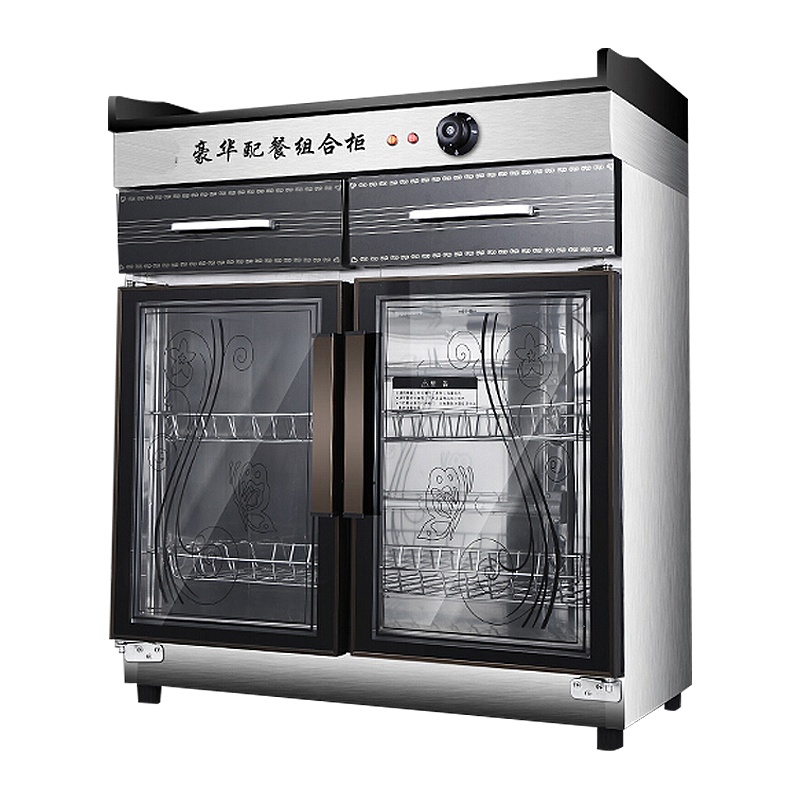 乐创(lecon)消毒碗柜多功能茶具餐具碗筷茶杯毛巾保洁消毒柜商用柜式吧台款式一 230升