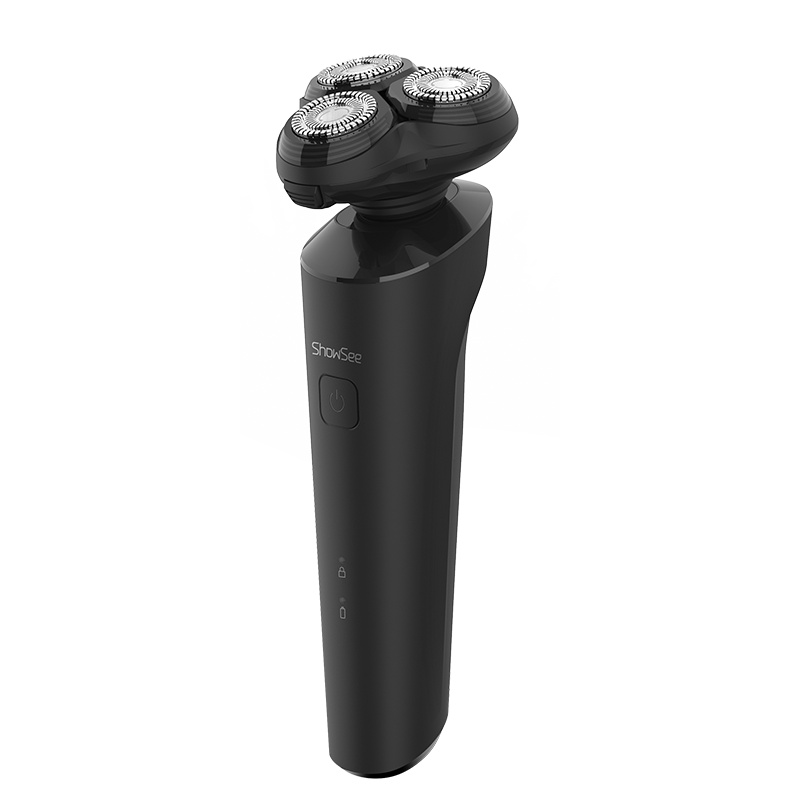 小适(Showsee)电动剃须刀男士刮胡刀 三刀头 全身水洗 充电式 F303-BK