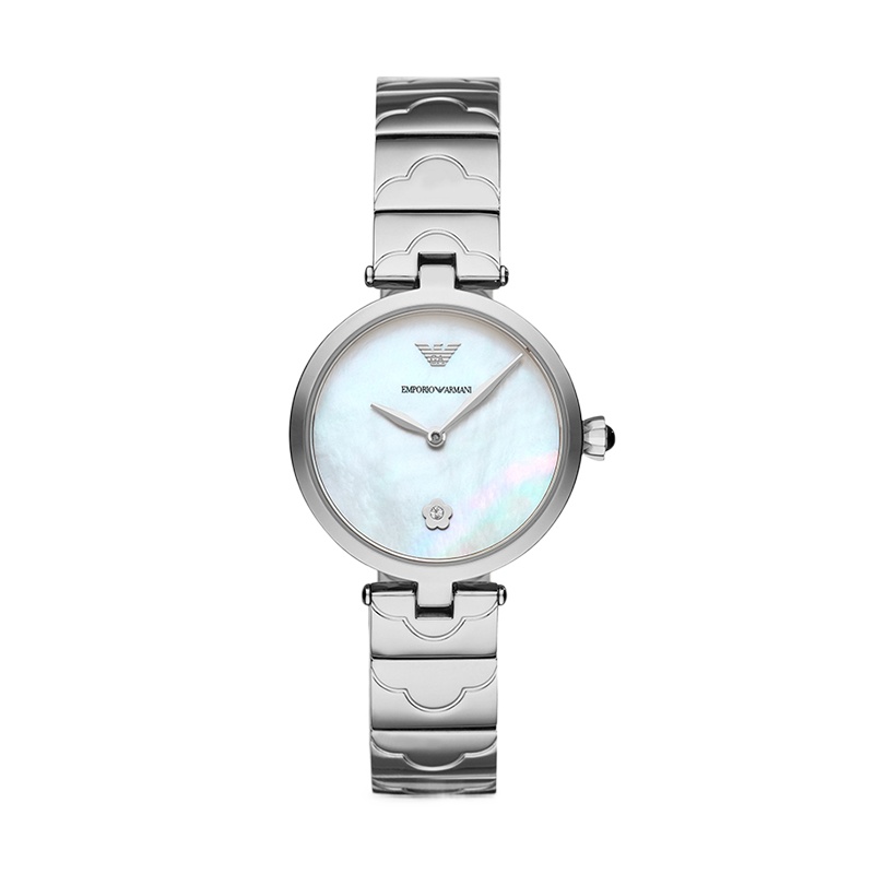 阿玛尼(EMPORIO.ARMANI)手表 贝母表盘简约风石英表女士腕表 AR11235