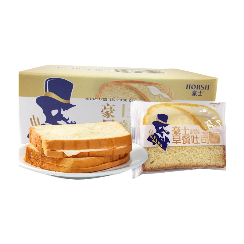 豪士 早餐吐司680g*2盒夹心切片面包