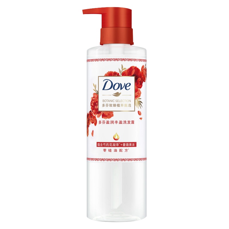 多芬（DOVE）盈润丰盈洗发露470ml 烫染修护 无硅油【联合利华】