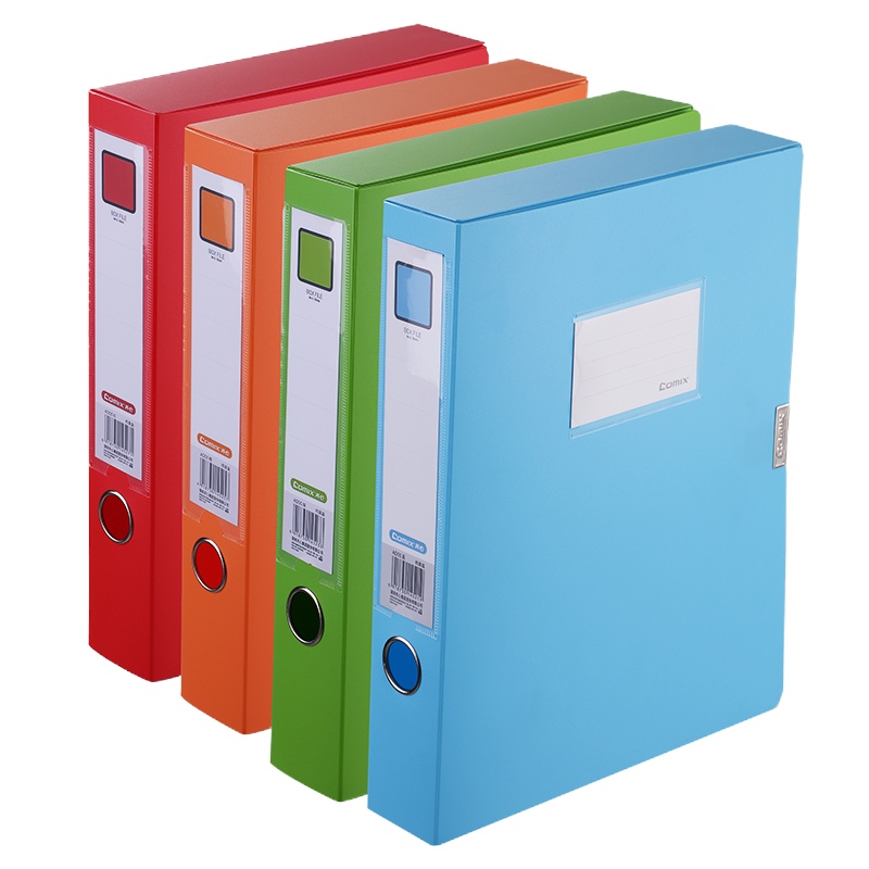 齐心 AD55 档案盒(欢颜)55mm A4 红 (单位:个)