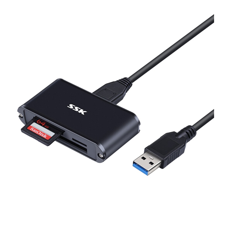 飚王 USB3.0多功能合一读卡器 CF卡通用三合一读卡器