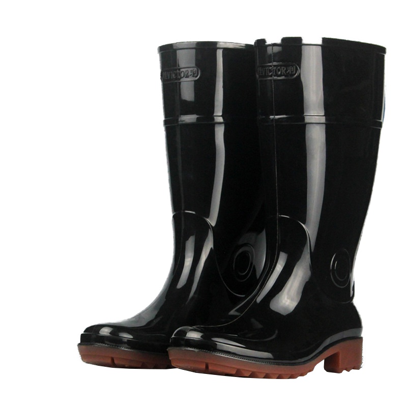 [苏宁自营]胜利牛筋底雨鞋 雨鞋男高筒水鞋安全防滑劳保胶靴 耐油酸碱雨靴 足部防护鞋