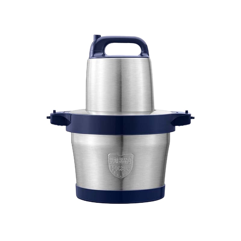 美的(Midea)商用MJ-MC10M5-700电动绞肉机5.5升大容量切肉不锈钢家用大型调料蒜蓉机搅碎机绞菜机 蓝色