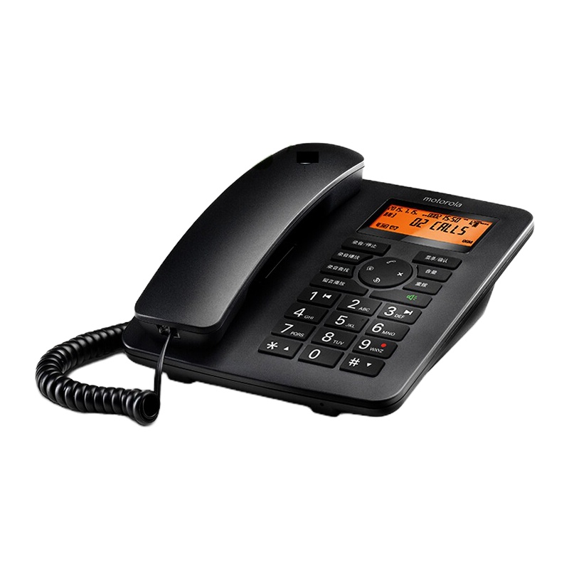 BBK录音电话机CT111C 插卡录音电话 家用办公电话机 黑色/白色