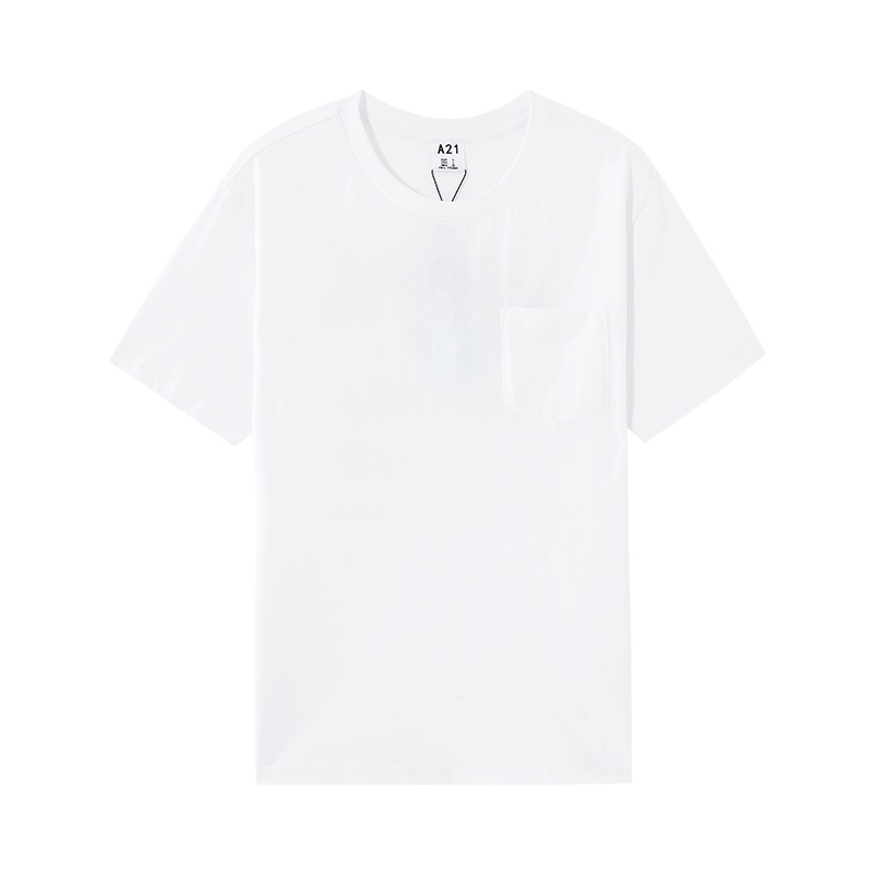 A21春季2021新款男装 圆领短袖衫男士百搭潮流T恤印花上衣ins港风
