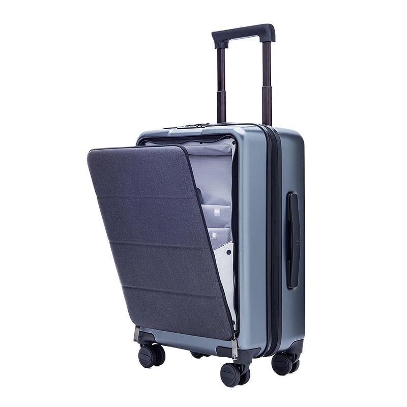 小米(MI)90分 拉杆箱 高弹性万向静音轮旅行箱 TSA海关锁简约商务登机箱钛金灰 20寸通用