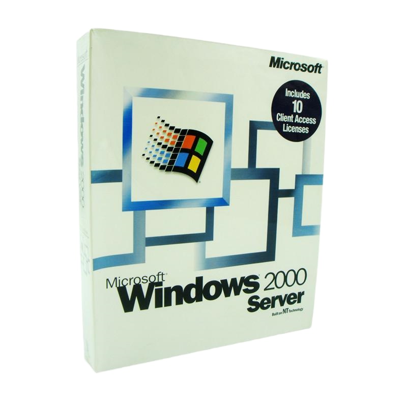微软原装正版 windows 2000 server 英文版10用户 彩包 FPP