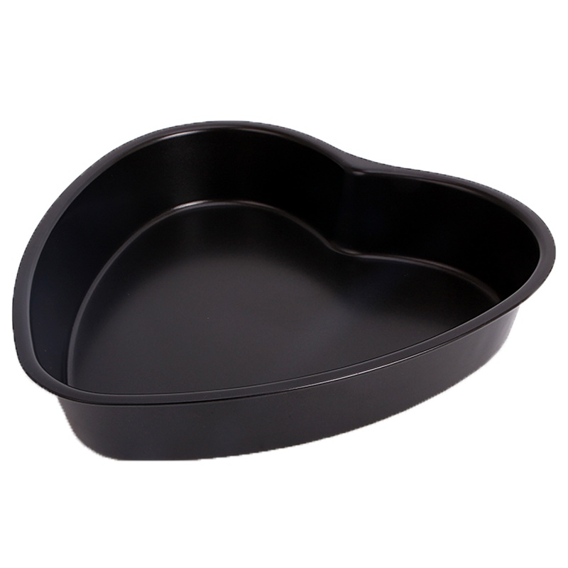 学厨CHEFMADE 烘焙模具蛋糕模具10寸 不粘心形蛋糕模面包烤盘烤箱用具黑色 厨房工具WK9081