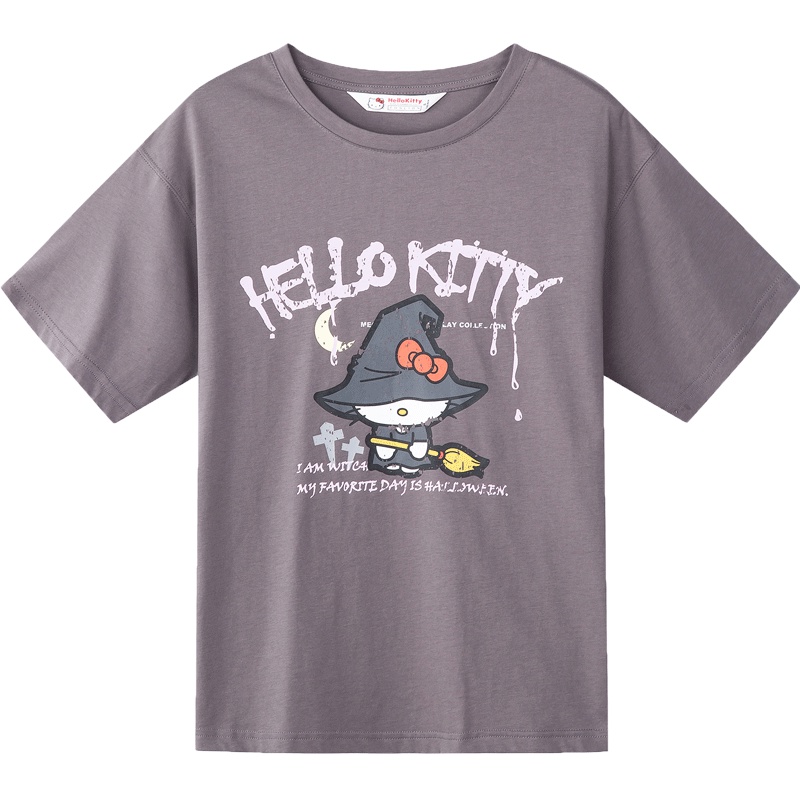 唐狮2019夏装新款短袖T恤女卡通图案宽松韩版上衣潮学生T恤女