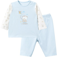 哈贝比（happyB）婴儿内衣套装纯棉肩开春季婴幼儿衣服打底男女宝宝春秋衣裤