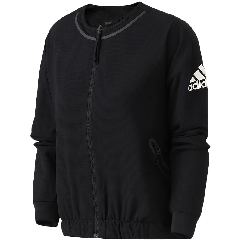 adidas女服夹克外套休闲运动服DW4585 L DW4585黑色
