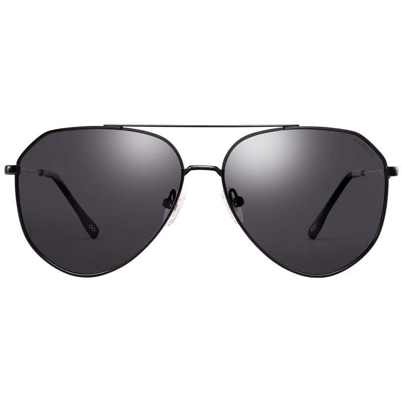 帕森(PARZIN)偏光太阳镜 男士金属大框眼镜 蛤蟆镜驾驶镜潮墨镜 8204