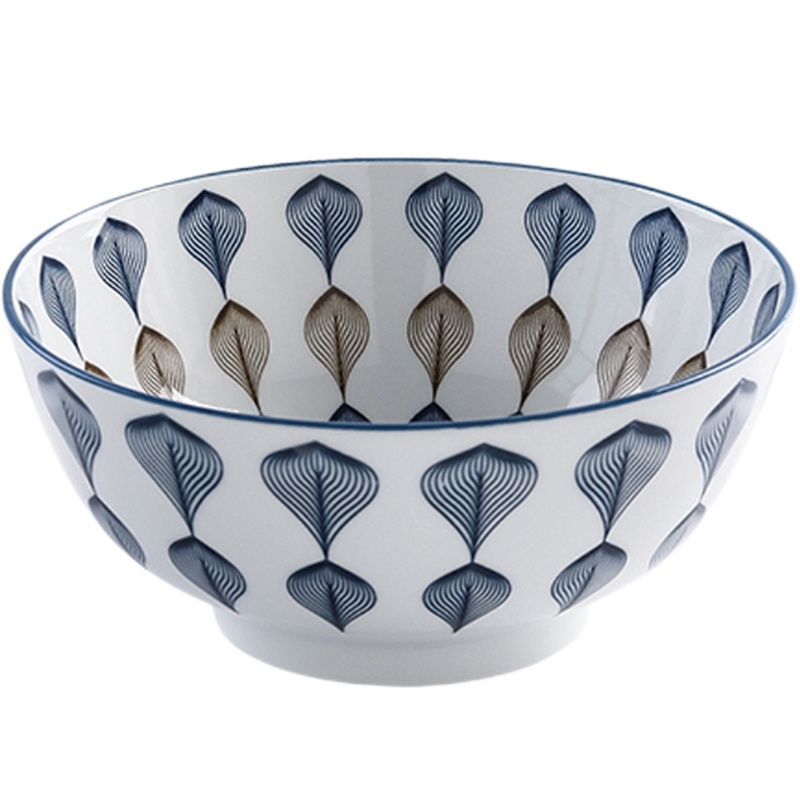 瓷物语陶瓷碗日式泡面拉面碗商用8寸大汤碗家用釉下彩(918款)