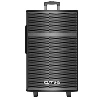 先科（SAST）ST-1509 15英寸广场舞音响 蓝牙移动便携式拉杆音箱 户外大功率重低音炮 带U段无线话筒扩音器