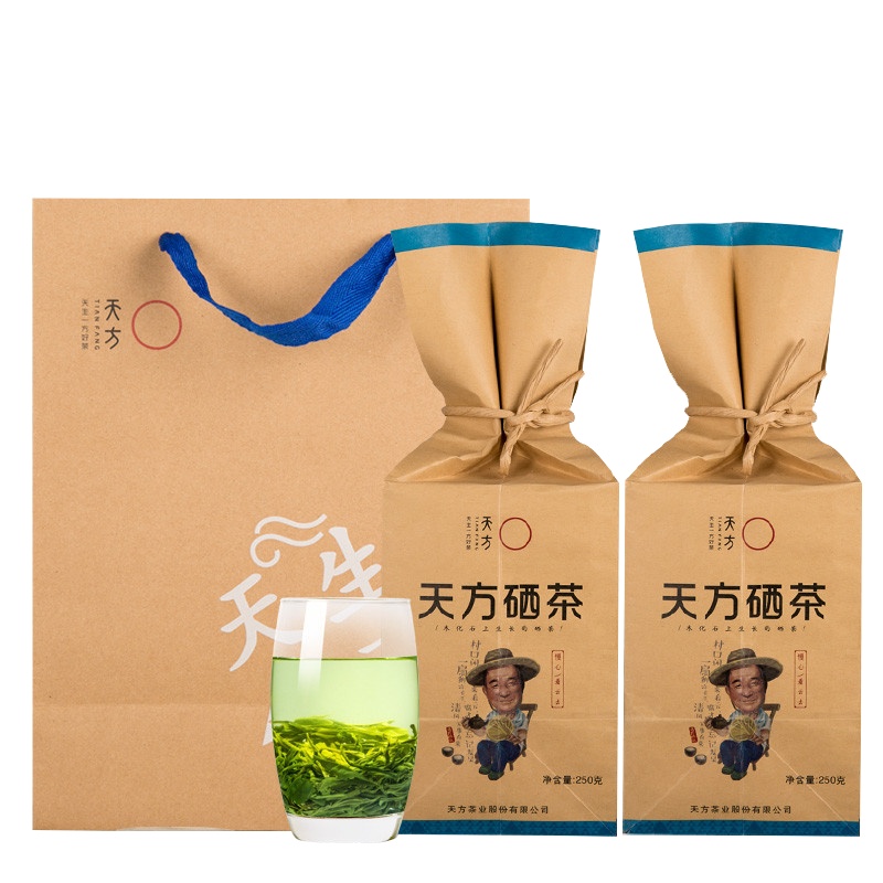 2025年新茶春茶安徽天方硒茶绿茶250g特级 纸袋装 明前石台硒茶 绿茶